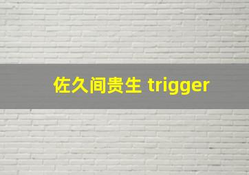 佐久间贵生 trigger